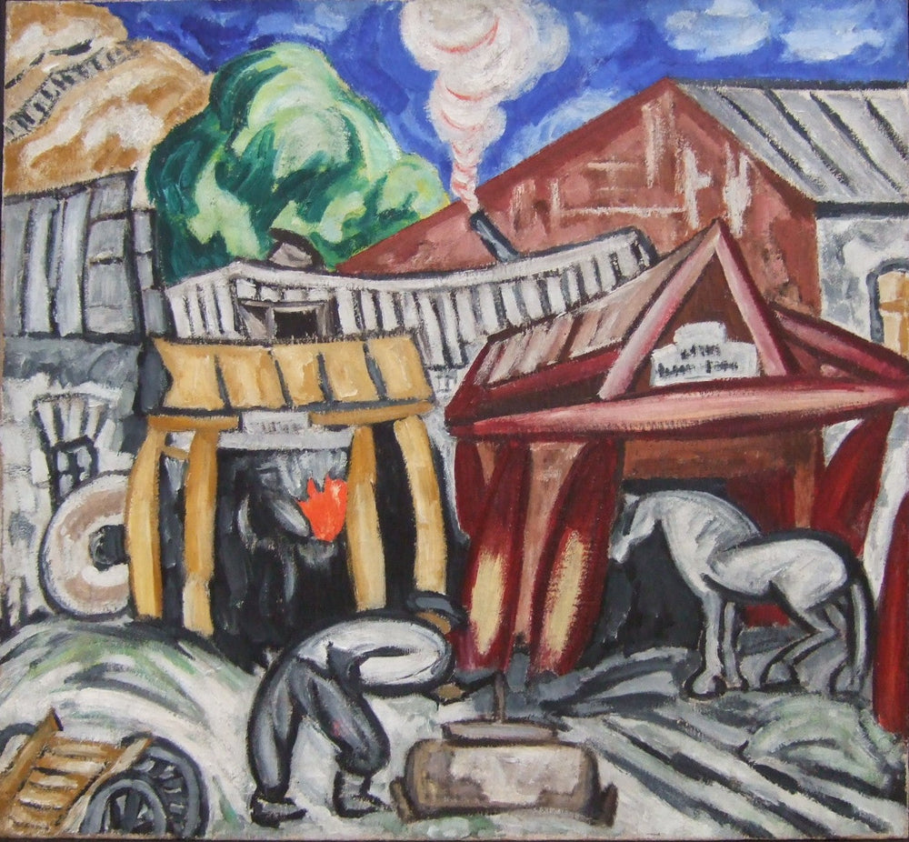 Forge - Olga Rozanova image 1 reproduction artisanale de tableau