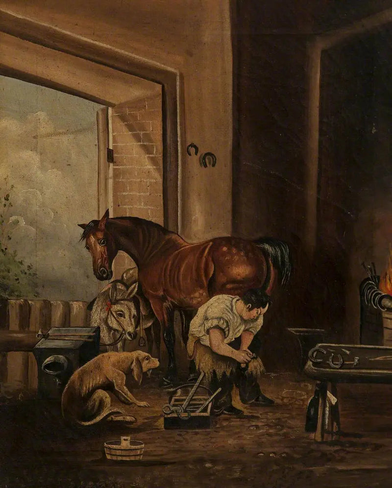 Smederij en smederij - Edwin Henry Landseer

Source:
Forgeron et forge - Edwin Henry Landseer
