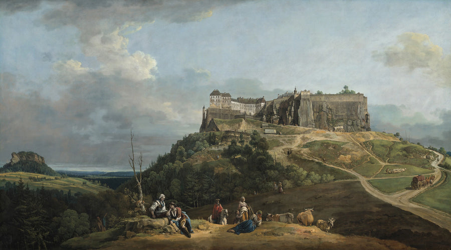 La forteresse de Königstein - Bernardo Bellotto