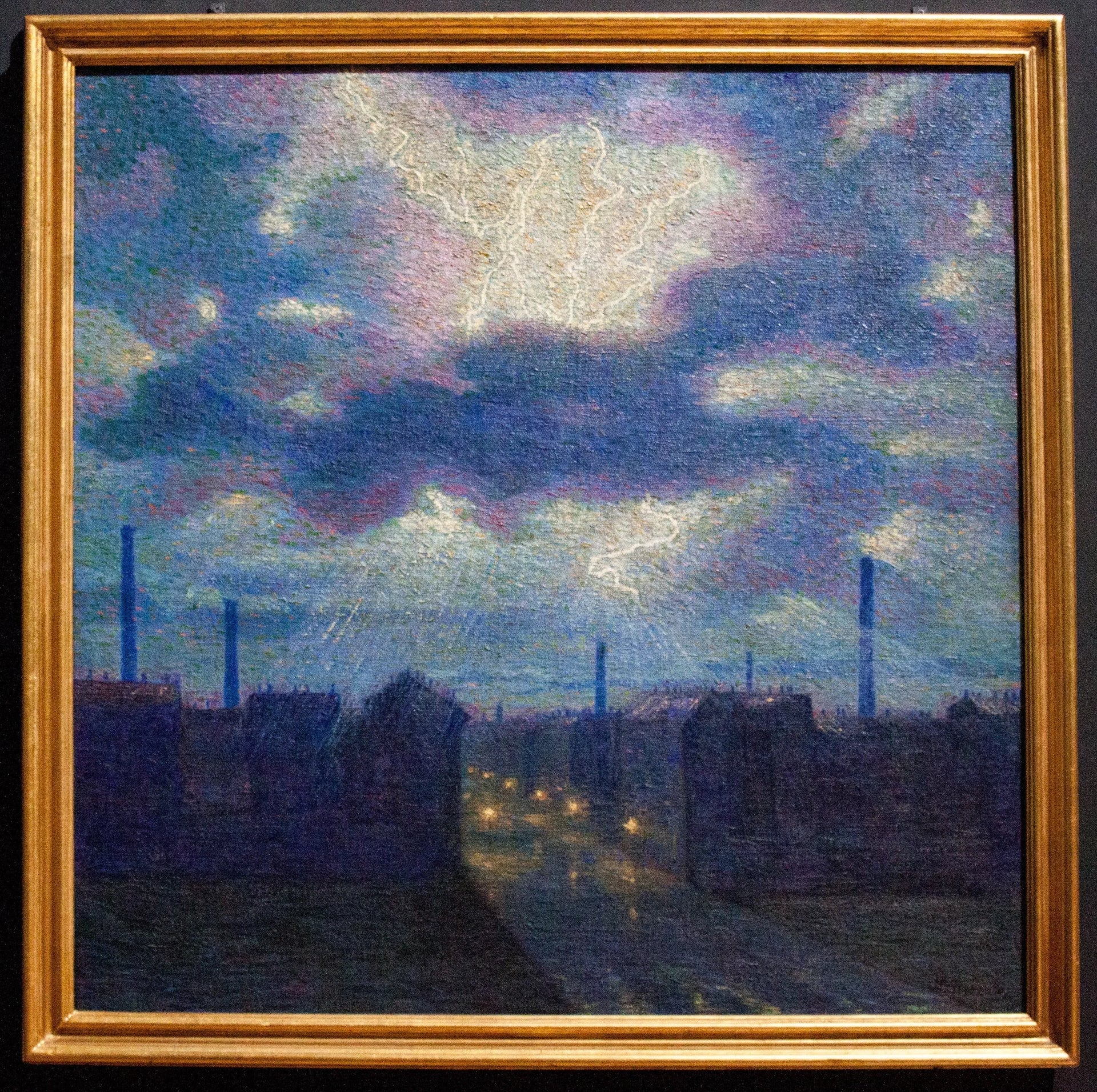 Foudre - Luigi Russolo image 1 reproduction de peinture à l’huile