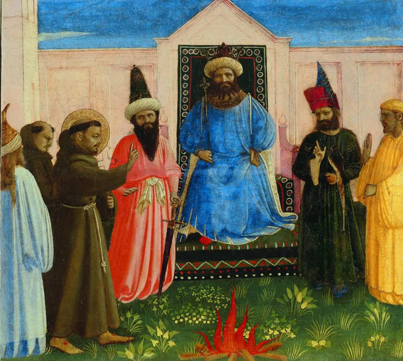 Franciscus van Assisi voor Sultan Al-Kamil Muhammad al-Malik - Fra Angelico

Source:
François d'Assise devant le sultan Al-Kamil Muhammad al-Malik - Fra Angelico