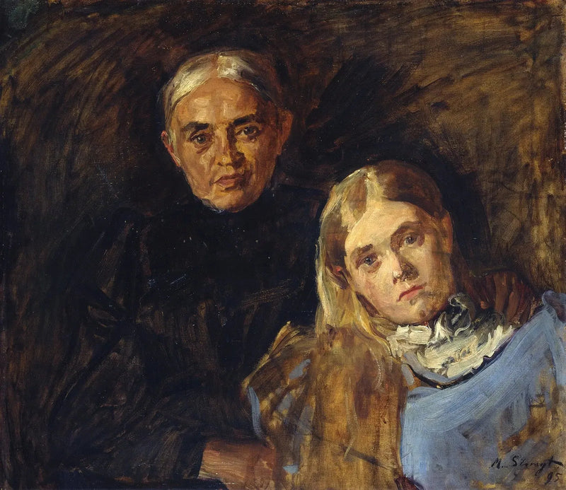 Vrouw Voll met dochter - Max Slevogt