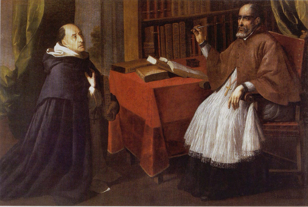 Fray Luis de Granada en San Juan Crisóstomo - Francisco de Zurbarán