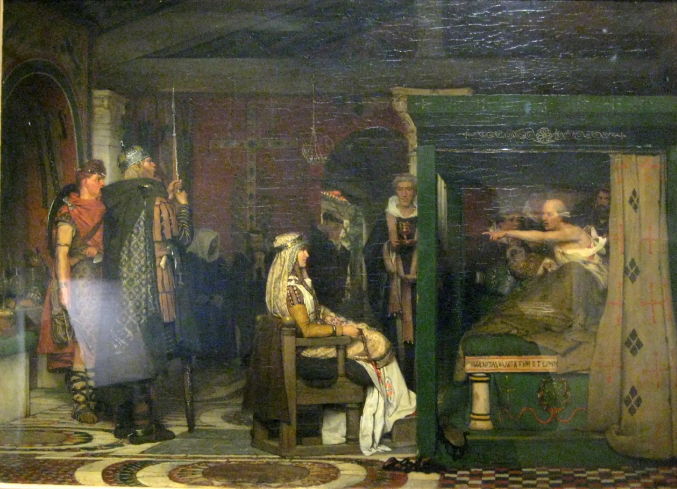 Frédégonde visitant Prétextat sur son lit de mort - Lawrence Alma-Tadema - Alpha Reproduction