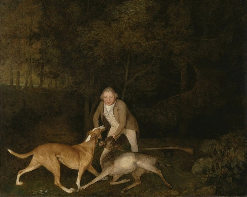 Freeman, de jachthouder van graaf de Clarendon, met een stervende hinde en een hond - George Stubbs

Source:
Freeman, le garde-chasse du comte de Clarendon, avec une biche mourante et un chien - George Stubbs