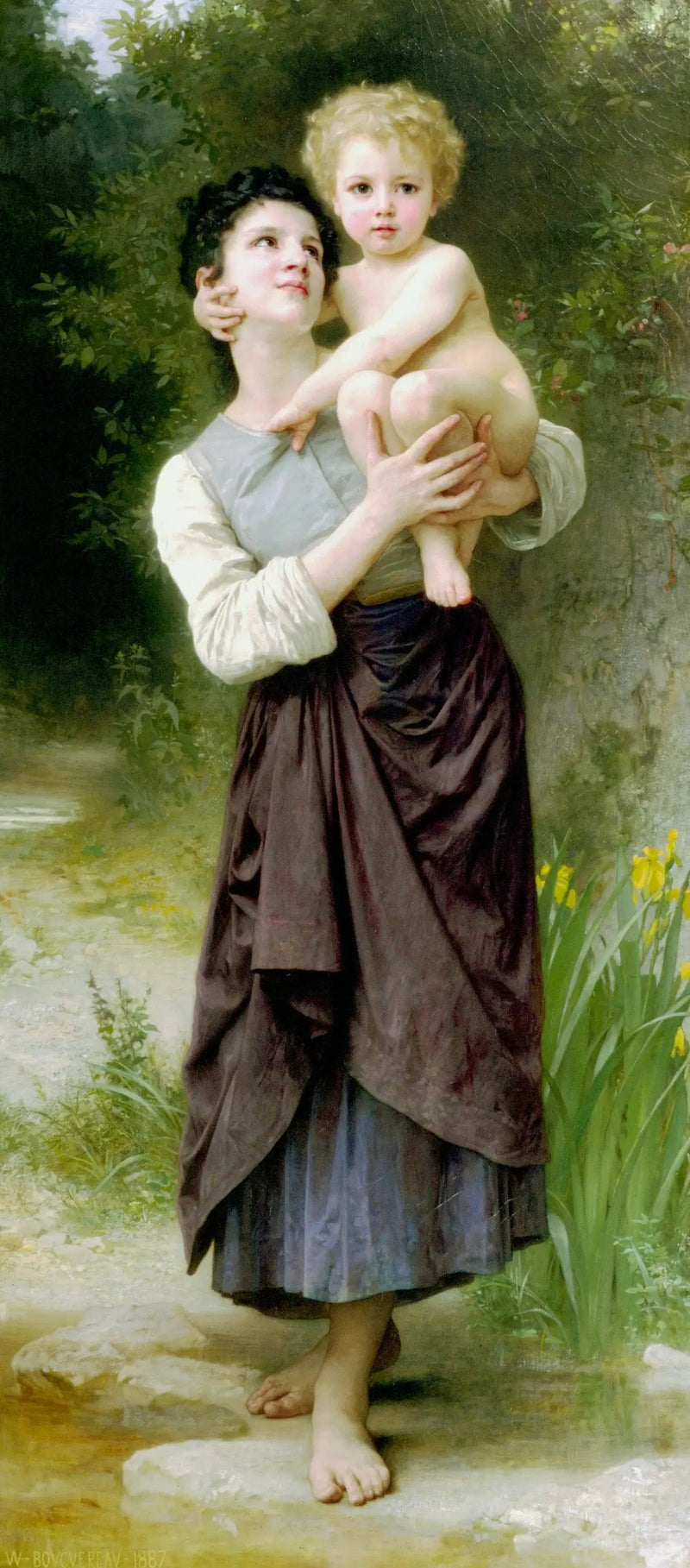 Broer en zus - Bouguereau