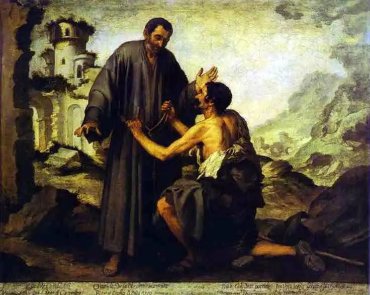 Broeder Junipero en de Arme - Bartolomé Esteban Murillo

Source:
Frère Junipero et le Pauvre - Bartolomé Esteban Murillo