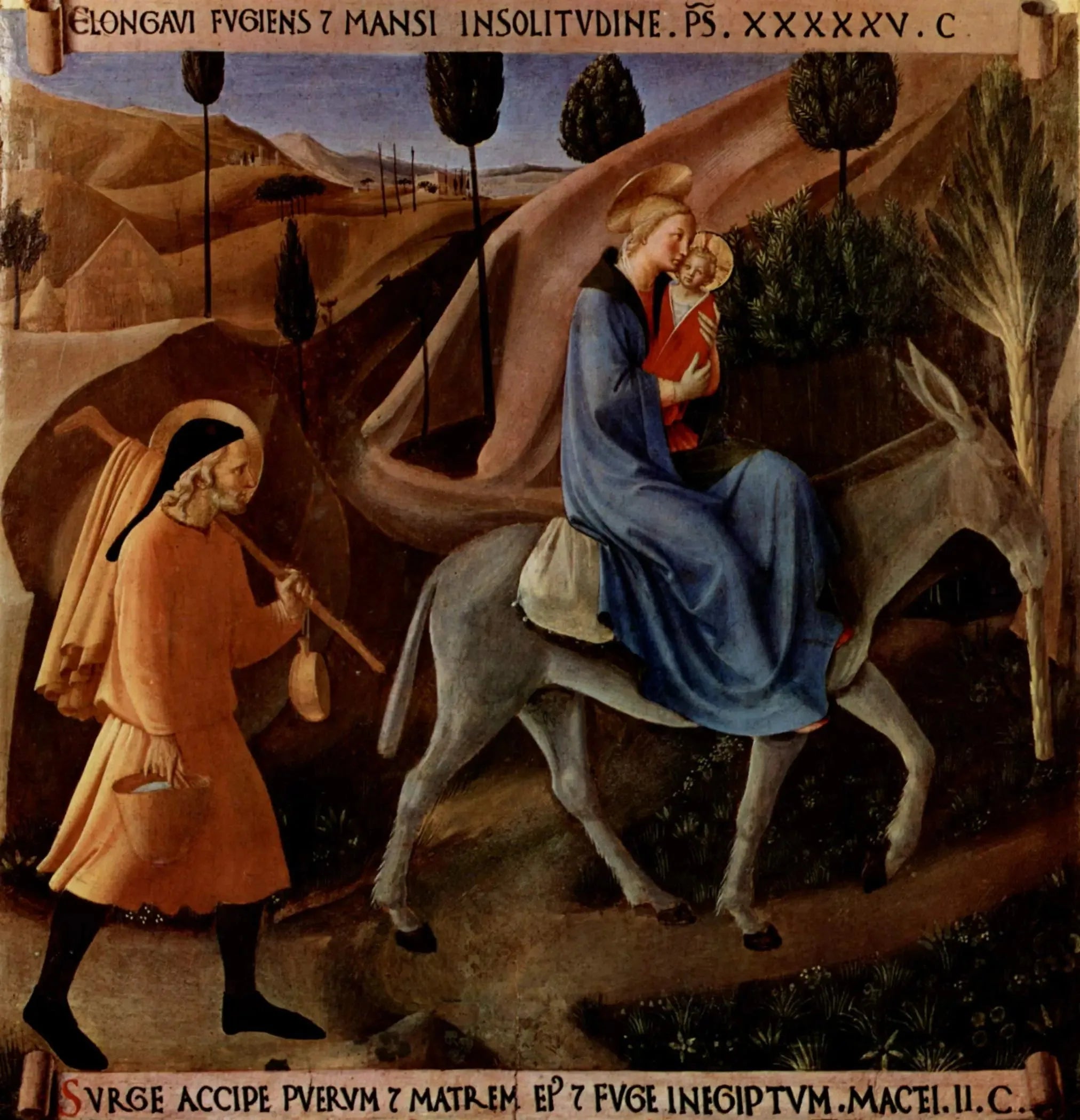 Fuite en Égypte - Fra Angelico image 1 tableau peint à l’huile sur toile