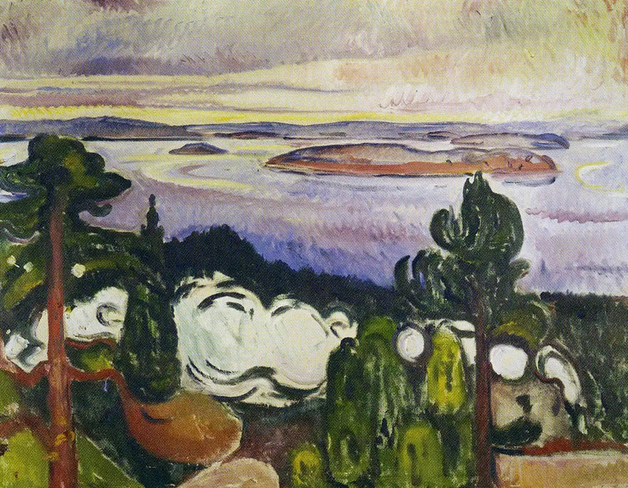 Treinrook - Edvard Munch