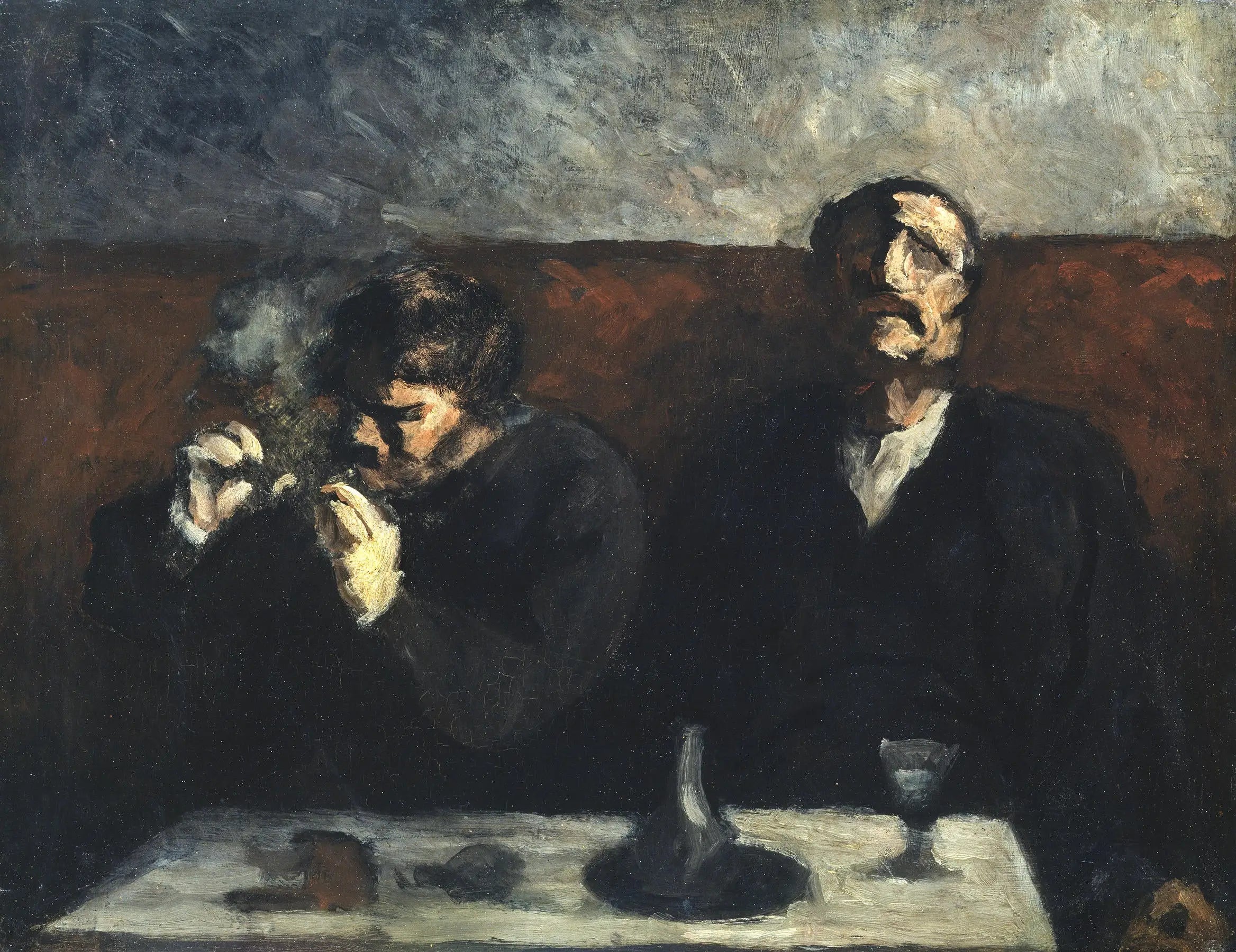 Fumeur et Buveur d’absinthe - Honoré Daumier - Alpha Reproduction