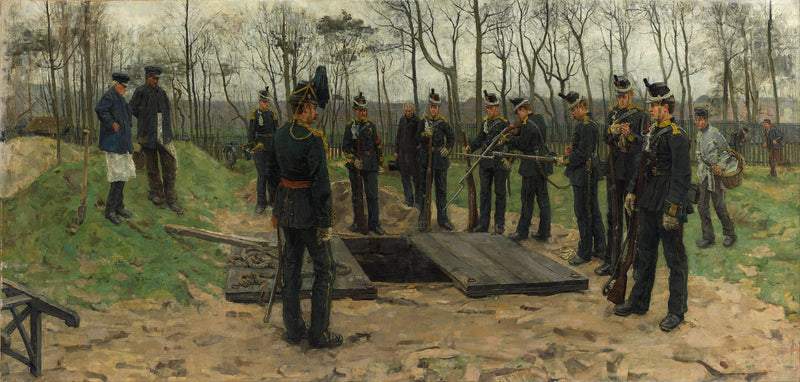 Militaire begrafenis - Isaac Israëls