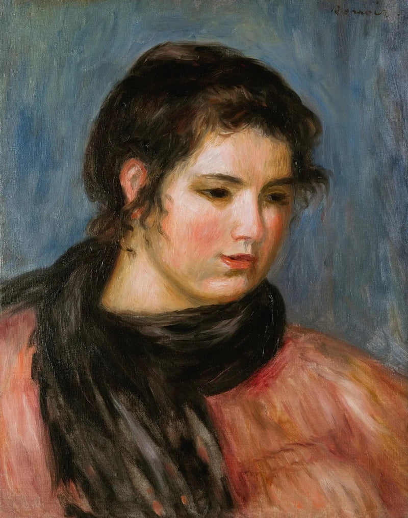 Gabriëlle met de zwarte sjaal - Pierre-Auguste Renoir