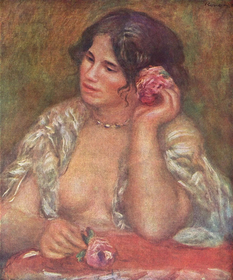 Gabrielle met de roos - Pierre-Auguste Renoir