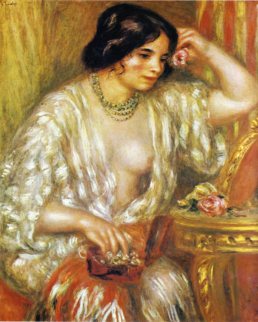 Gabrielle met Sieraden - Pierre-Auguste Renoir