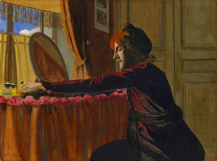 Gabrielle Vallotton aan haar toilettafel - Félix Vallotton

Source:
Gabrielle Vallotton à sa table de toilette - Félix Vallotton