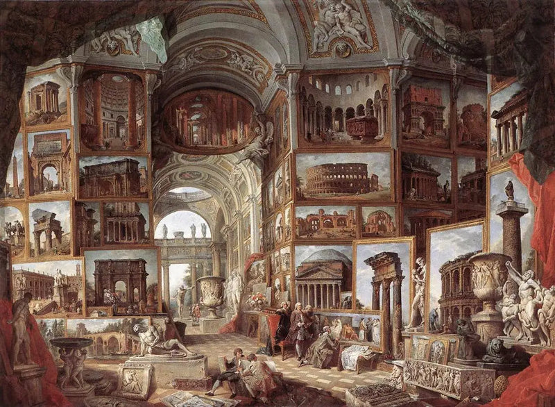Galerie van de Oud-Romeinse Vistas - Giovanni Paolo Panini

Source:
Galerie de vues de la Rome antique - Giovanni Paolo Panini