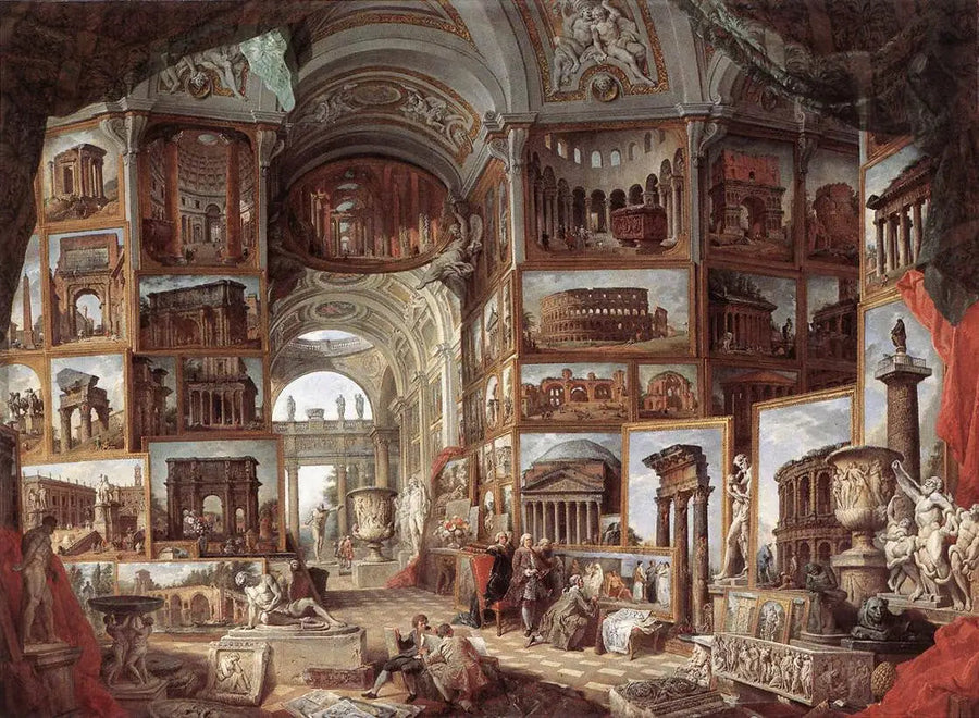 Galerie van de Oud-Romeinse Vistas - Giovanni Paolo Panini

Source:
Galerie de vues de la Rome antique - Giovanni Paolo Panini