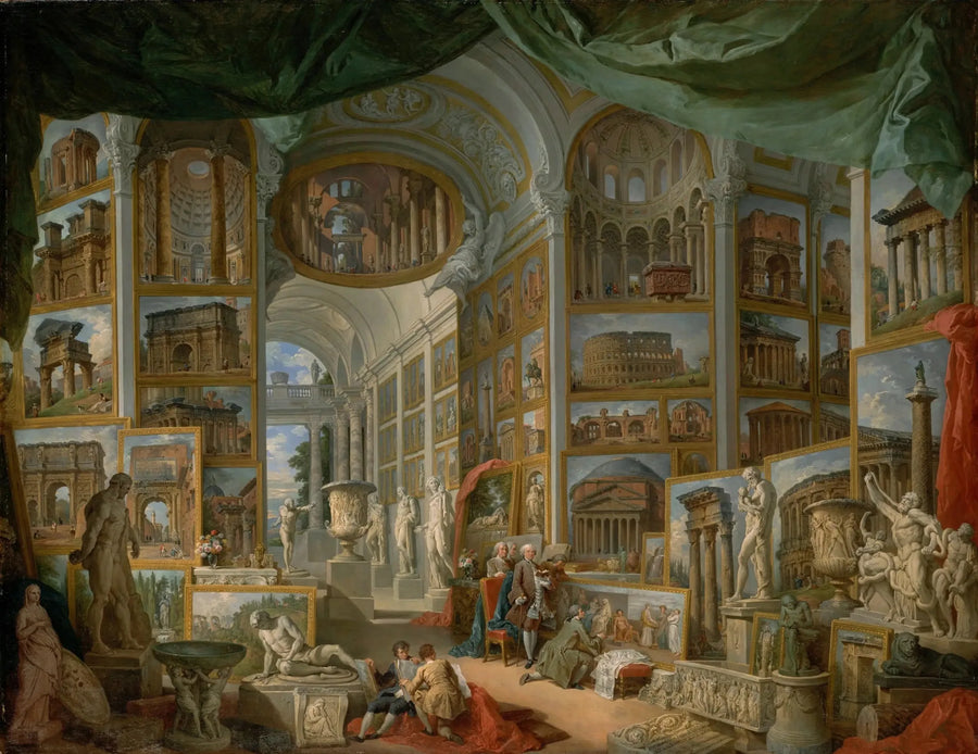 Galerie van de Oud-Romeinse Vistas - Giovanni Paolo Panini

Source:
Galerie de vues de la Rome antique - Giovanni Paolo Panini