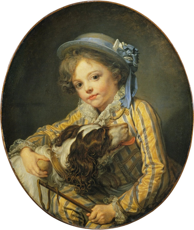 Jongen met een hond - Jean-Baptiste Greuze