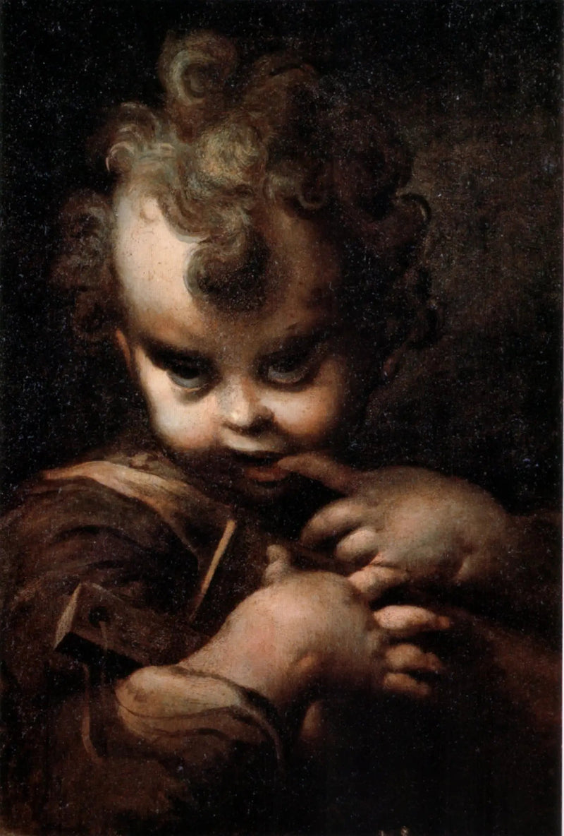Jongen met een vinger in de mond - Parmigianino