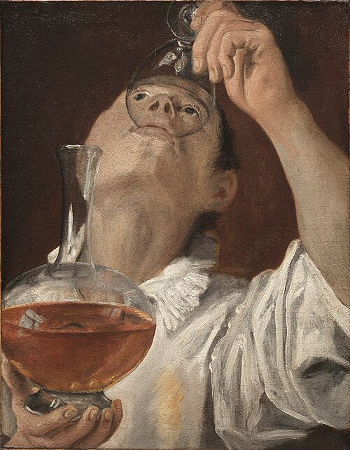 Jongen drinkend - Annibale Carracci