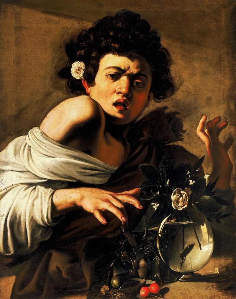 Jongen gebeten door een hagedis - Caravaggio