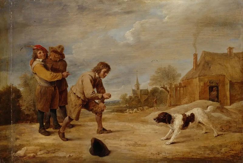 Boerjongen met zijn hond - David Teniers de Jonge

Source:
Garçon paysan avec son chien - David Teniers le Jeune