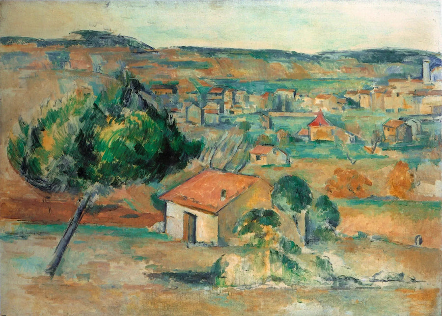 Gardanne gezien vanaf de Claou - Paul Cézanne