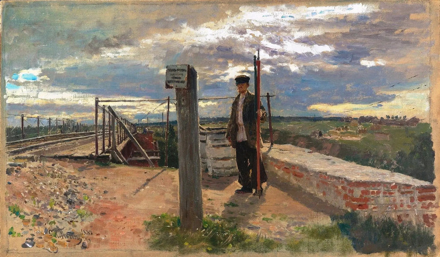 Spoorwegwachter. Khotkovo - Ilya Repin
