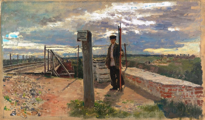 Spoorwegwachter. Khotkovo - Ilya Repin