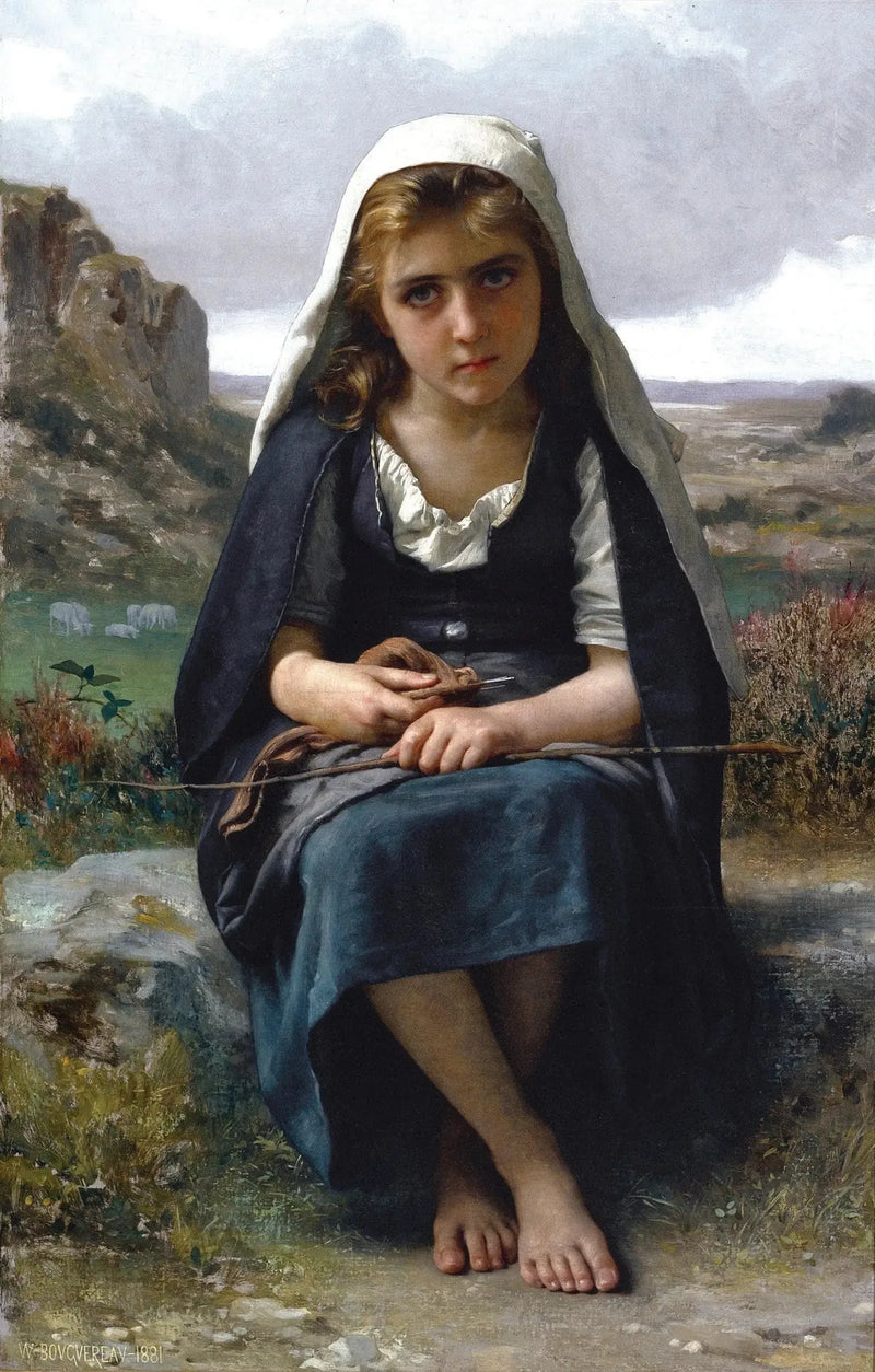 Schapenhoedster - Bouguereau