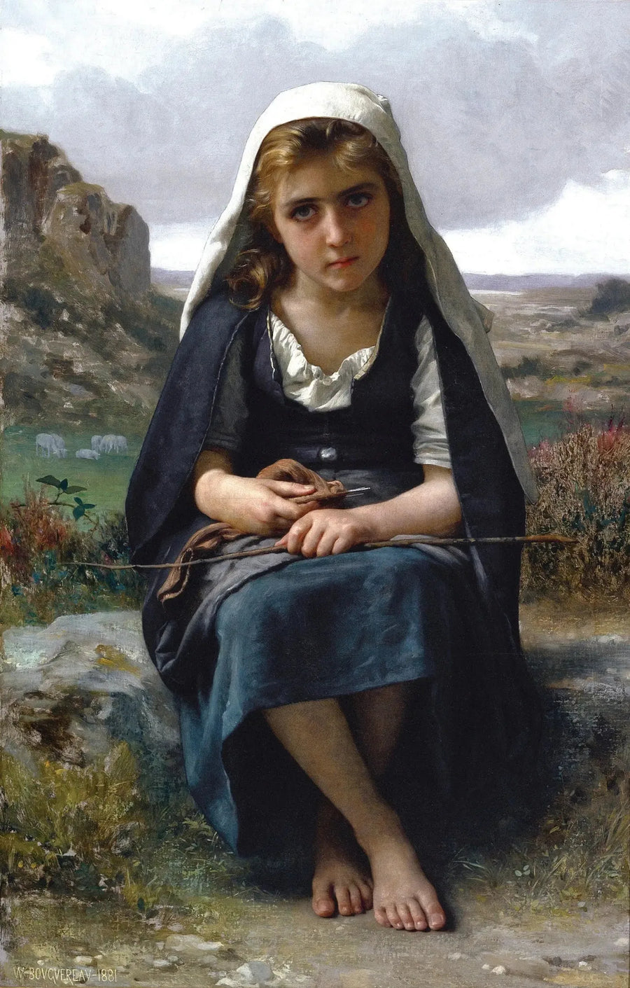 Schapenhoedster - Bouguereau