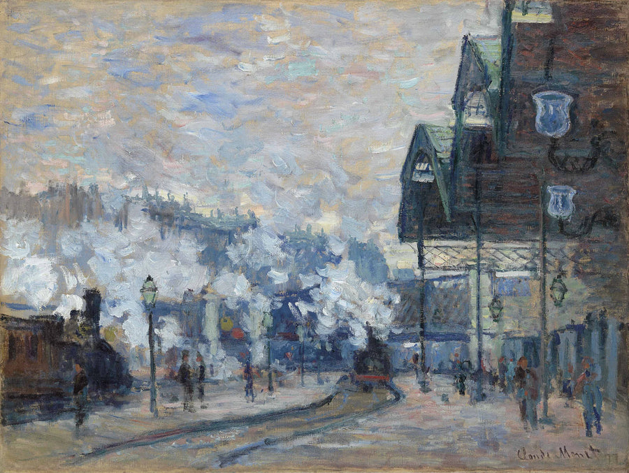 Gare Saint-Lazare, buitenaanzicht W446 - Claude Monet