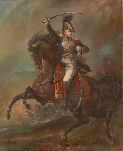 Generaal van het Eerste Rijk die de vijand aanvalt - Théodore Géricault