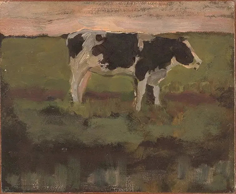 Zwart-witte koe - Piet Mondrian