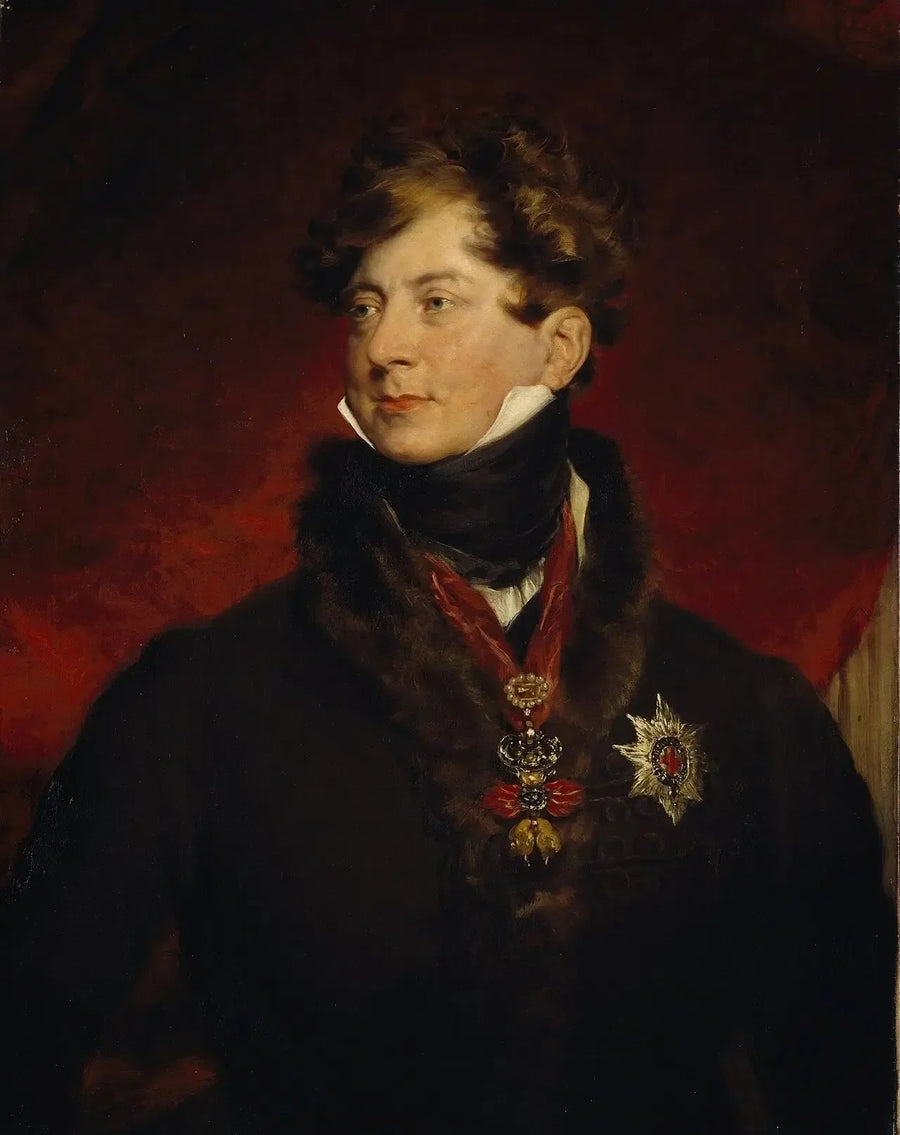 George IV, 1762 - 1830. Was regent van 1811 tot 1820, en koning van 1820 tot 1830. - Thomas Lawrence