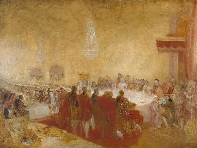 George IV tijdens het Provosts Banket in het Parlementshuis, Edinburgh - J. M. W. Turner