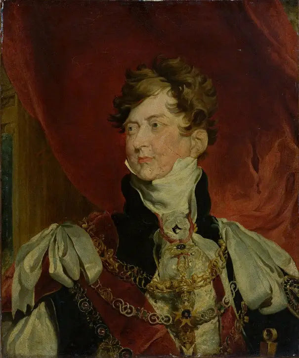 George IV en prins-regent met de insignes van de Orde van de Kousenband - Thomas Lawrence
