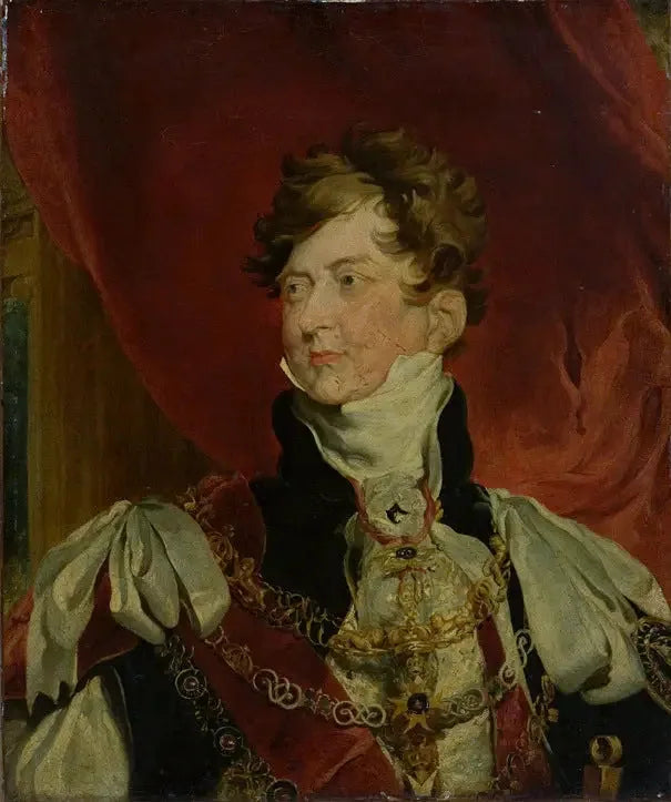 George IV en prins-regent met de insignes van de Orde van de Kousenband - Thomas Lawrence