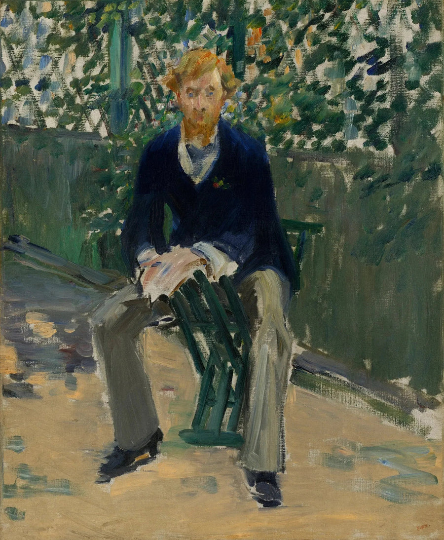 George Moore in de tuin van de kunstenaar - Édouard Manet