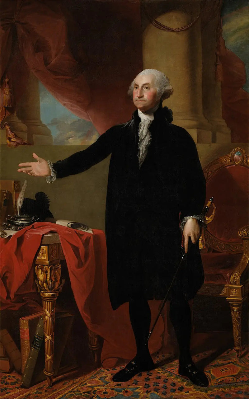 Reproductie van een schilderij - The Blue Boy - Thomas Gainsborough

Source:
George Washington - Gilbert Stuart