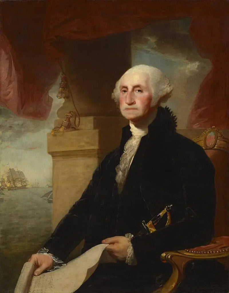 George Washington (Portret van Constable-Hamilton) - Gilbert Stuart

Source:
George Washington (Portrait de Constable-Hamilton) - Gilbert Stuart