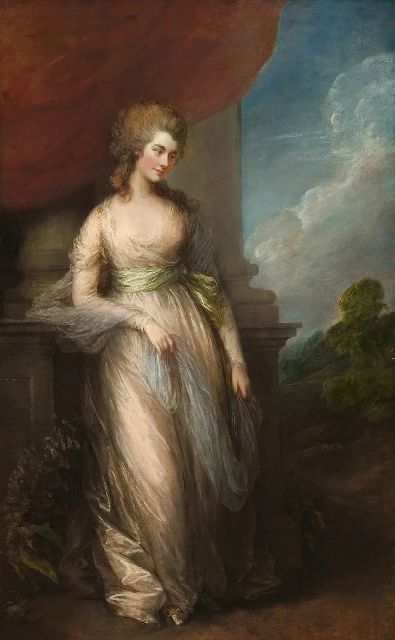 Georgiana, hertogin van Devonshire - Thomas Gainsborough

Source:
Georgiana, duchesse de Devonshire - Thomas Gainsborough