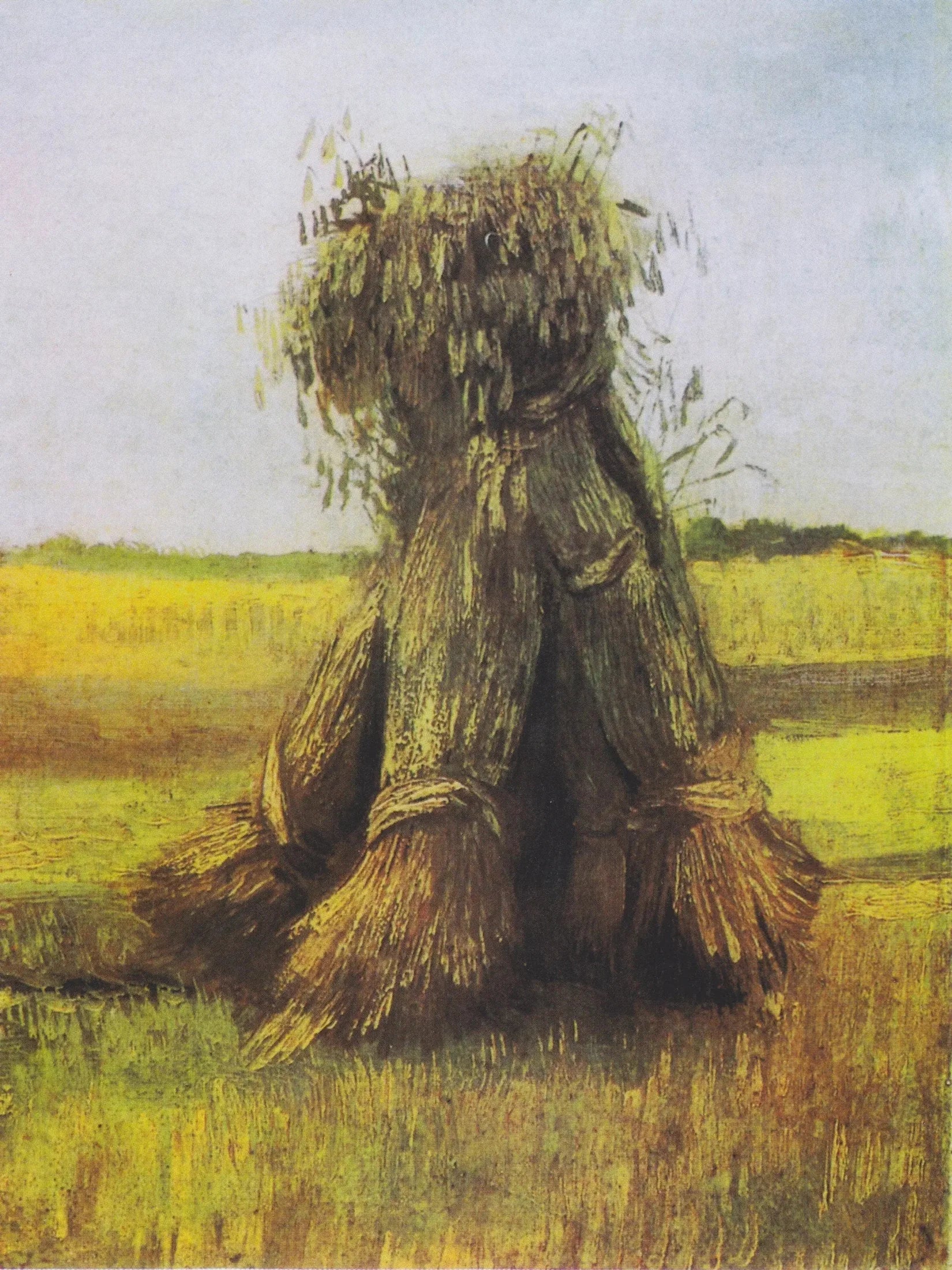 Gerbes de blé dans un champ - Vincent van Gogh image 1 reproduction artisanale de tableau