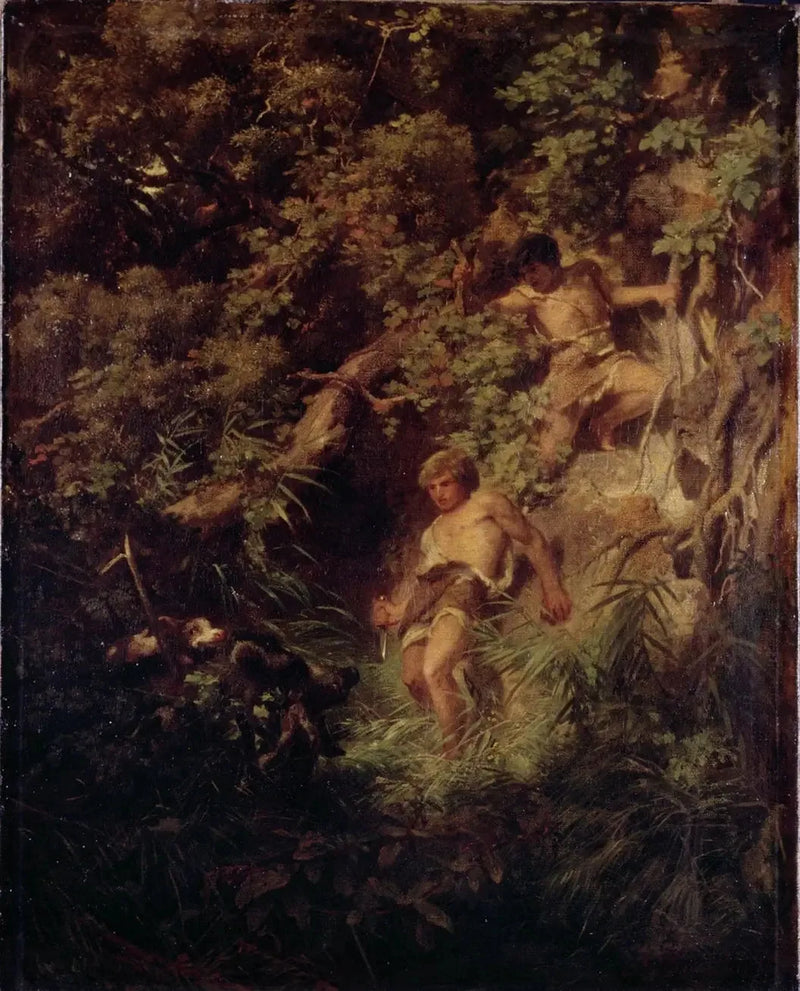 Arnold Böcklin - Reproductie van een schilderij in olieverf

Source:
Q111639837 - Arnold Böcklin