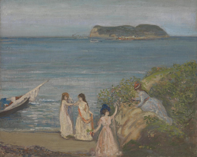 Gibraltar vanaf Algeciras - Charles Conder