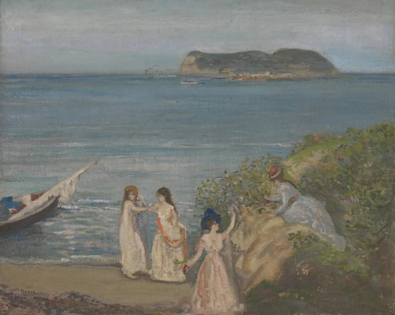 Gibraltar vanaf Algeciras - Charles Conder