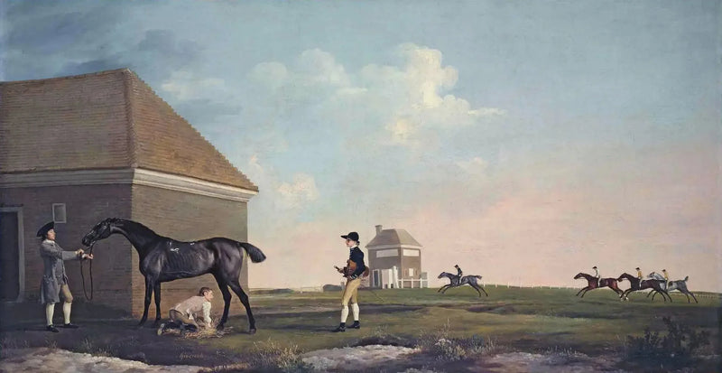 Gimcrack op Newmarket Heath, met een trainer, een staljongen en een jockey - George Stubbs

Source:
Gimcrack sur Newmarket Heath, avec un entraîneur, un palefrenier et un jockey - George Stubbs
