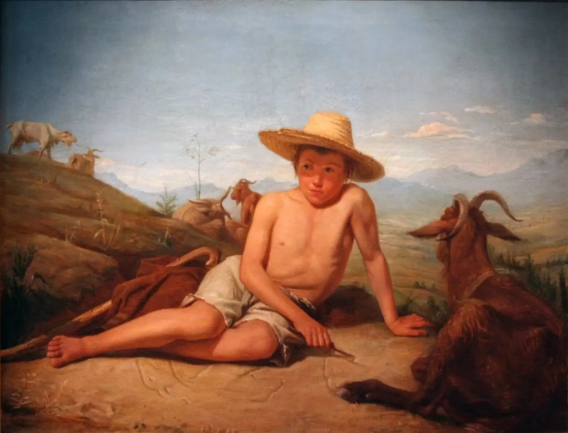 Giotto die de geiten bewaart - Léon Bonnat