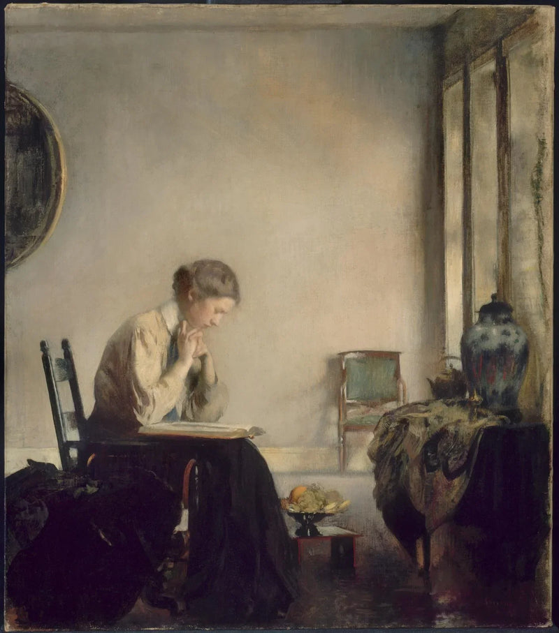 Meisje dat leest - Edmund Charles Tarbell